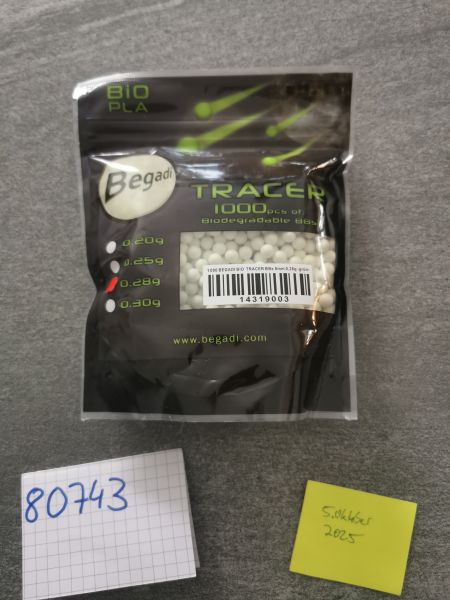 [NEU] Begadi 0,28er Tracer Bio BBs 1000BBs