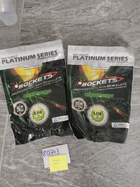 [NEU] 2x Rockets 0,40g Bio BBs (2500BBs)
