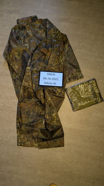 Regenanzug flecktarn