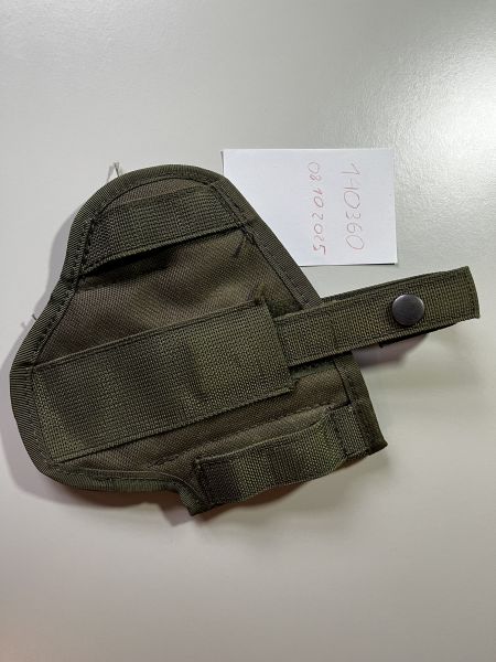 Gürtelholster für Pistolen, Stoff, Olivgrün