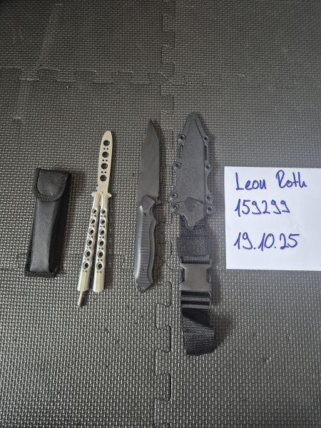 Dummy - und Butterfly Trainingsmesser