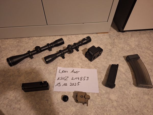 Zielfernrohr, Reddot, Gas magazin 