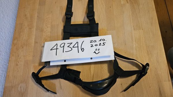 Helm Riemen Inlay Gurte schwarz