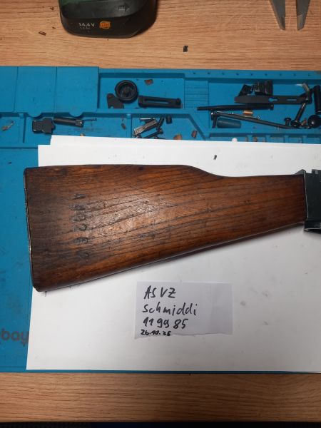 M70 Zastava Schaft mit Kappe, real steel