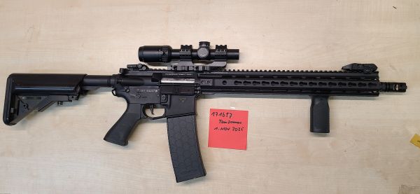DMR M4 AR15 MK18 John Wick Style Gewehr mit LPVO Gate Aster Tuning