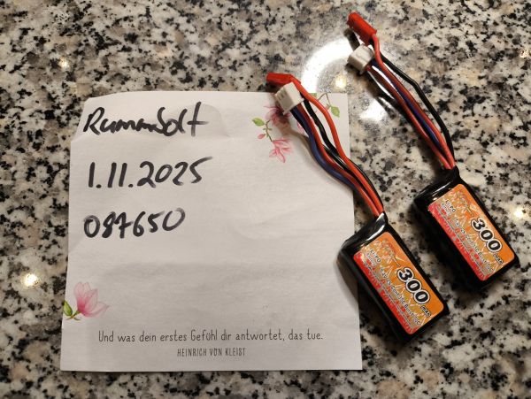 2x Mini-Akku für HPA-Systeme u.ä.