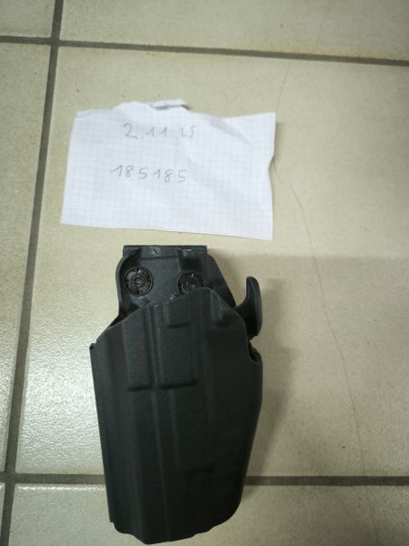 Begadi Basic Universal Hartschalen- Pistolen Holster, voll verstellbar, für größere Pistolen -schwarz- (links)