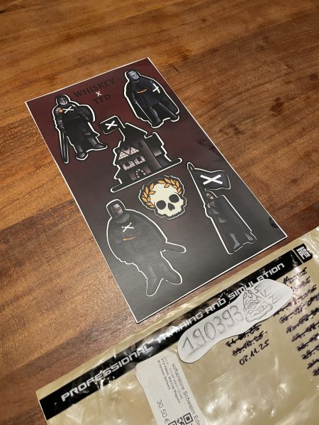 TFD Task Force Doomer x Whiskey Sticker Slap Bogen „Warrior“