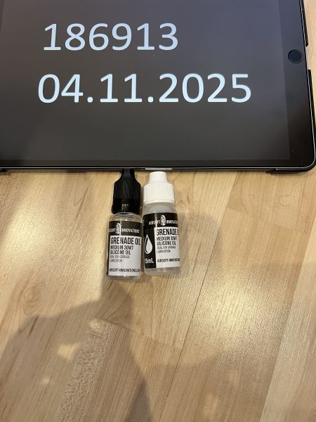 2x Airsoft innovations grenade oil