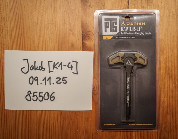 PTS - Radian Raptor-LT AEG Charging Handle - Dark Earth