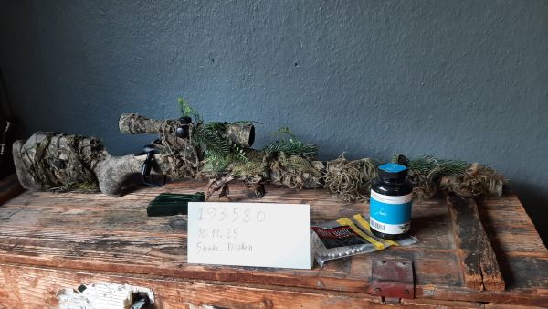 Begadi BSR. ca. 2.45 Joule, kampferprobt und liebevoll getarnt, mit Scope und Kleinkram