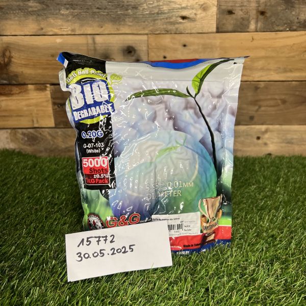 G&G Bio Precision BBs 6 mm weiß 0,20 g / 1 kg / 5000 rds