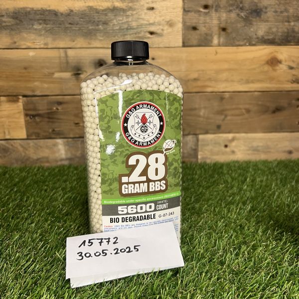 G&G Bio Precision BBs 6 mm weiß 0,28 g / 5600 rds