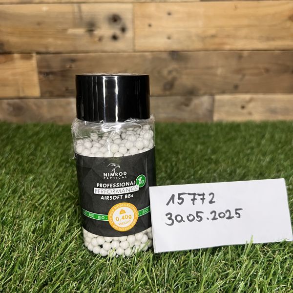 Nimrod 6mm Bio BB Professional Performance weiß 0,40 g / ?1000 rds? - NEU mit TRANSPORTSCHADEN
