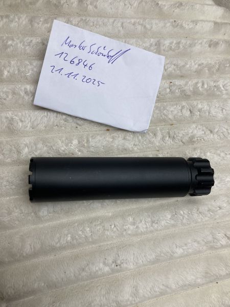 Schaldämpfer 14mm negativ mit Adapter 