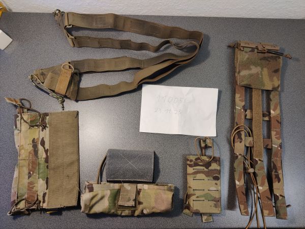 Verschiedene pouches / zubehör #4 | cummerbund, dump pouch, suspender, mag pouch