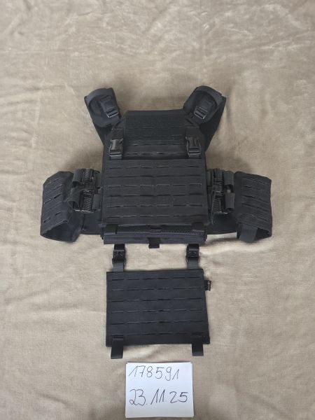 Airsoft2Go ZipTac Premium Plate Carrier Black  Inklusive eine zweites Frontpanel 