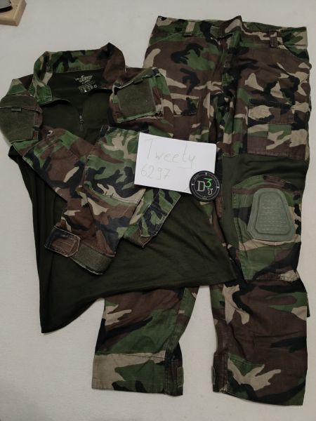 Invader Gear Woodland Combat Hose und Shirt 