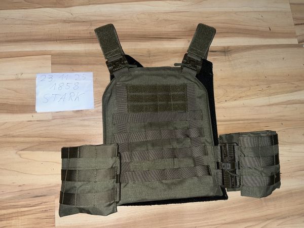 Neu Zentauron Vulcan III STEINGRAU Oliv Weste Plattenträger 