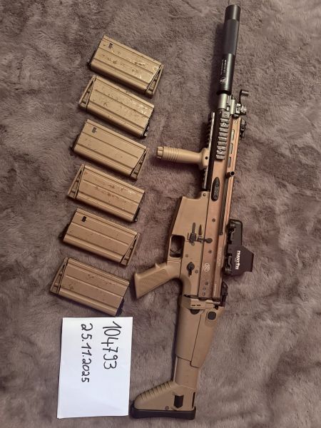 Wei-ETech FN Herstal SCAR-H Vollmetall Open-Bolt Gas-Blow-Back 6mm BB Tan