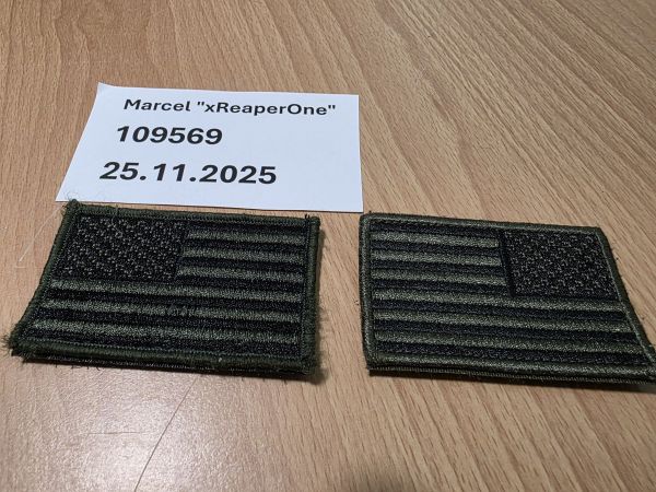 US Flagge Patch (L/R) Set 8x5cm