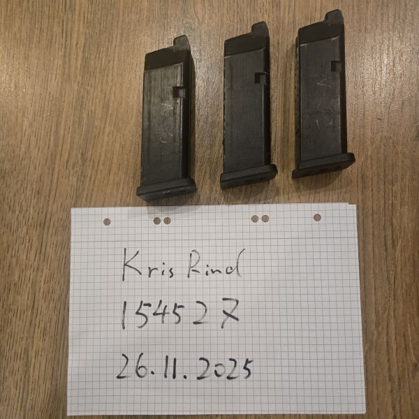 Ersatzmagazin für WE G19 Glock 19 Airsoft GBB Pistole (schwarz)