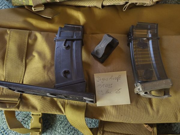 G36 Ares Magazin mit G36 Stand Begadi Quickdraw - Markings