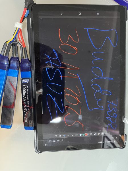 ASG LiFe Akku 9,9V 1000mAh 20C Small Tri-Panel Type mit T-Stecker Anschluss