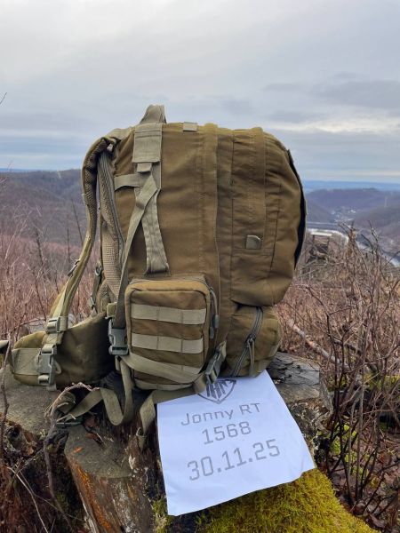 DEFCON 5 Modular Backpack – Oliv (stark gebraucht / reparaturbedürftig) – 65L