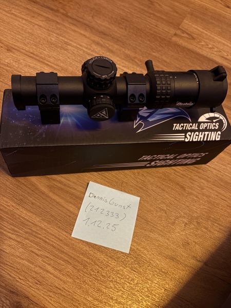 1-5x24 taktisches optisches Zielfernrohr rot und grün beleuchtetes Absehen Jagd fernrohr kompaktes Zielfernrohr ar15 Visier