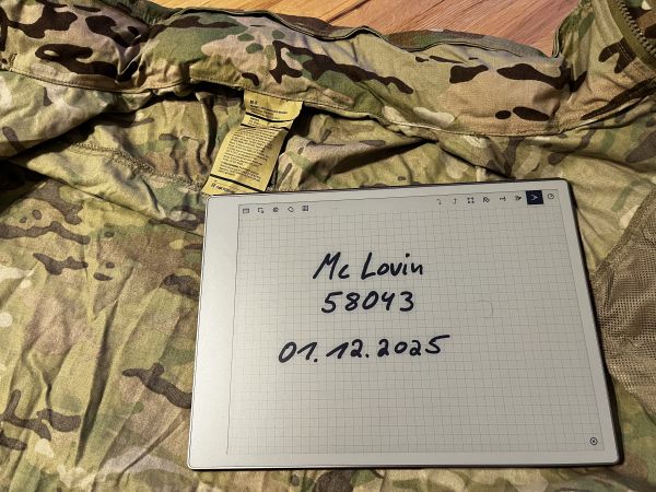 Army PCU ECWCS Level 5 Softshell Jacke (FR) Gr M-R in Multicam