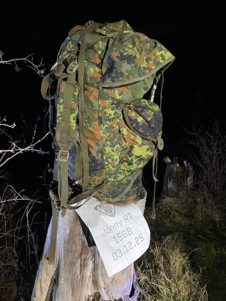 Original Bundeswehr Kampfrucksack – 65L Flecktarn (gebraucht, mit Flicken & Abnutzungsspuren, voll funktionsfähig)