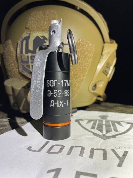 VOG-17 „Khattabka“ Vollmetall-Replika – Tarkov-Style / Ratnik / Cosplay – neuwertiges Ausstellungsstück