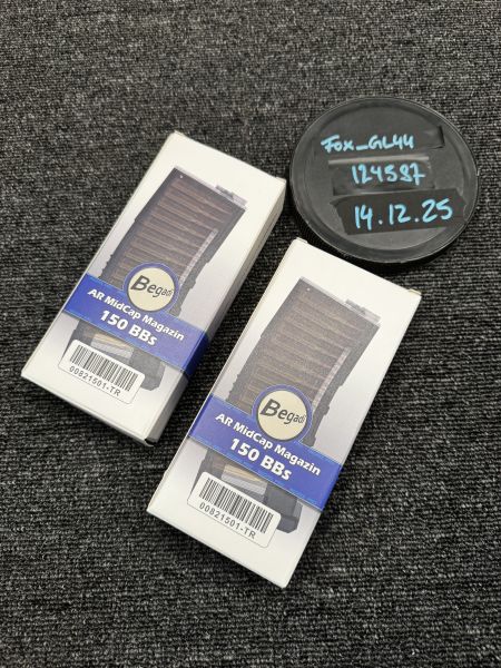 BEGADI PRO AR15 / M4 MIDCAP Magazin (150 BBS) in SMOKE