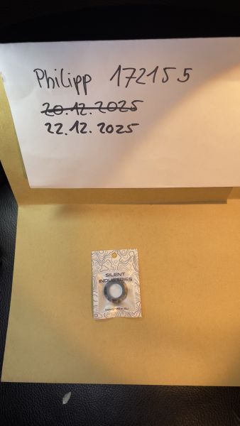 Silent Industries Hu-Einstellrad Schwarz