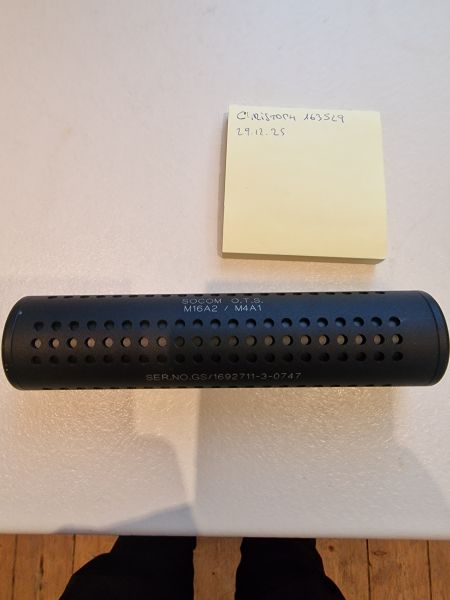 SOCOM OTS Silencer / G&G Schalldämpfer 14mm ccw / 17,5cm x 4cm / Neupreis 45€