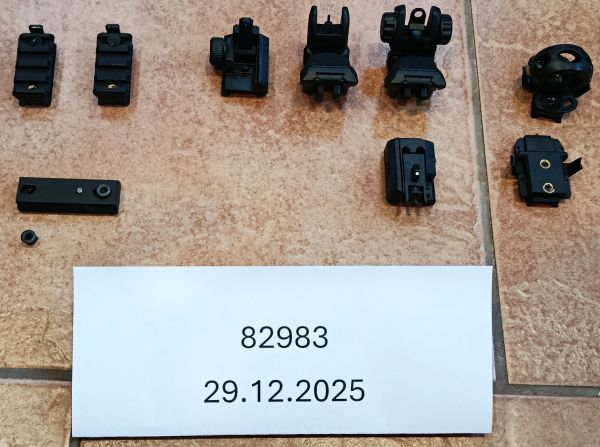 Rail-Zubehör + Visiere Kimme+Korn