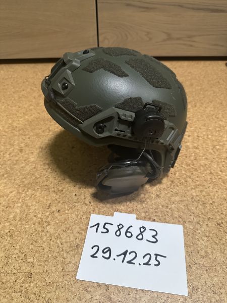 Original PGD High Arch Ballistischer Helm mit Peltor Comtac XPI