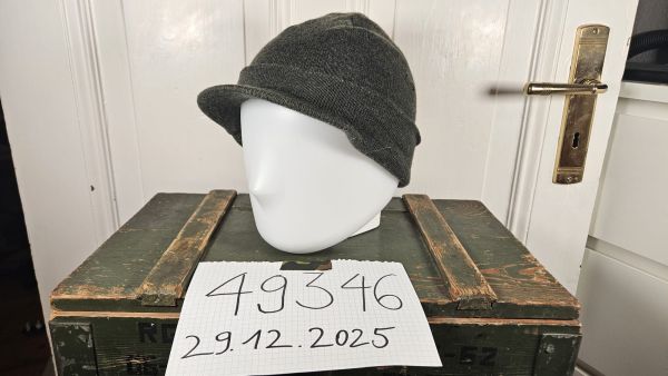 Jeep Cap oliv grün Elbe Team 100% Merino Wolle