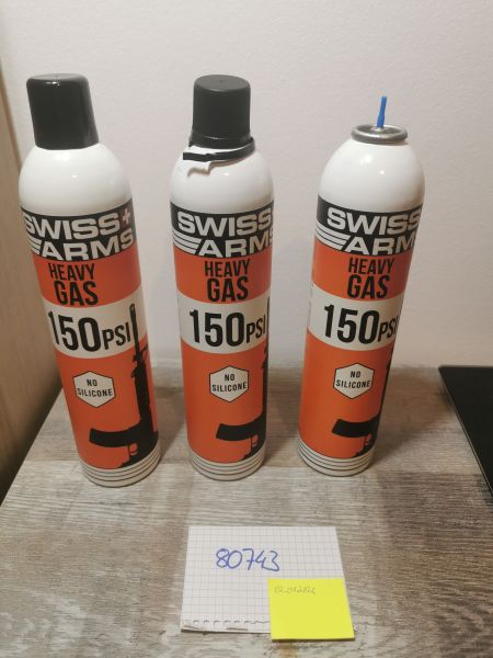 3x Rest-Gas Swiss Arms 150PSI ohne Silikon