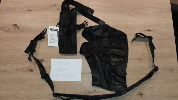 2 Point Sling - Radio Pouch - Balaclava Multicam Black - 