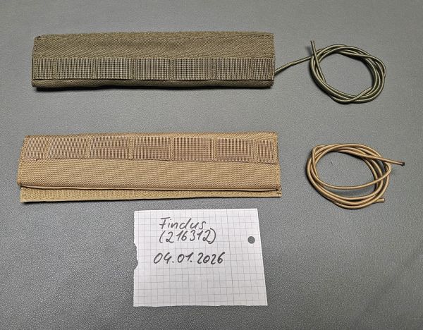 2x Schalldämpfer Cover - coyote & olive