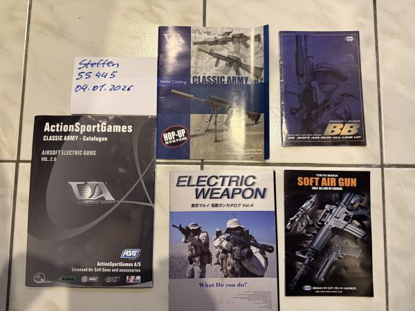 KATALOG CLASSIC ARMY TOKIO MARUI TM TOKYO SET ALT KONVOLUT SAMMLER