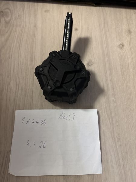 WE Gas Drum Magazine für Hi-Capa 5.1 – 350 Schuss | Schwarz   