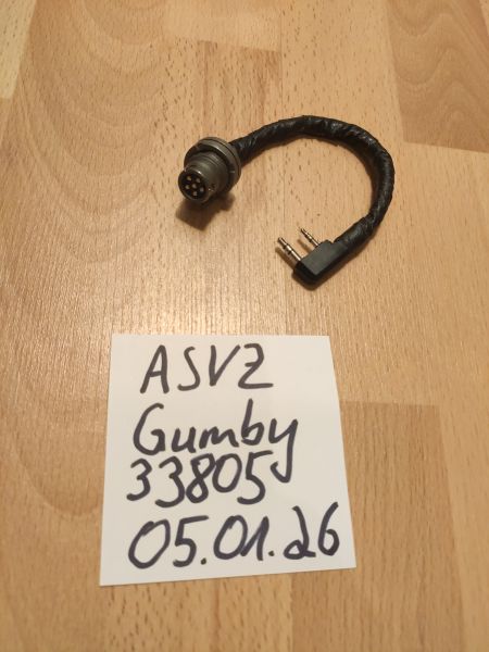 Kenwood zu U-283 6 pin Adapter PRC 148/ 152