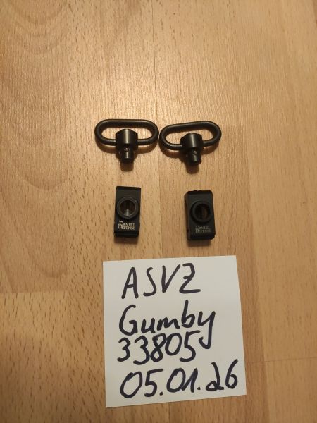 2x QD Sling Swivel für RIS Daniel Defense Markings