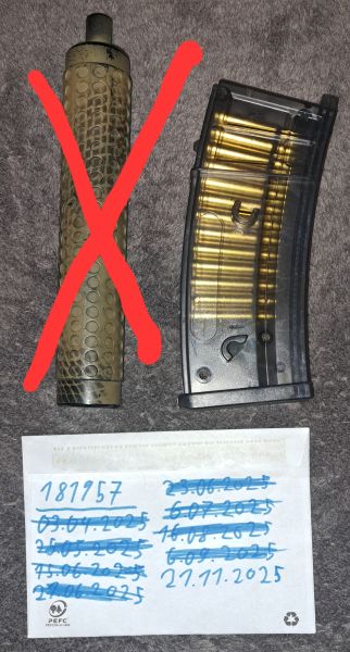 Schalldämpfer und G36 Magazin 