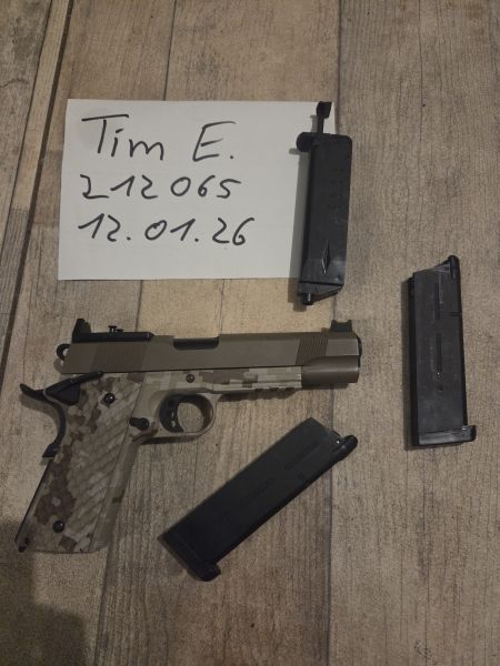 Nuprol Raven M1911 FDE GBB Vollmetal