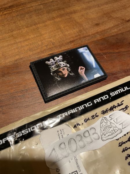 AOTD Afraid of the Dark „Margot Robbie“ NOD Mami PVC Patch Neu Rare FOG