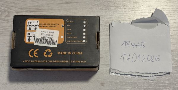 Helmschienenadapter für Earmor Gen 5-Headsets